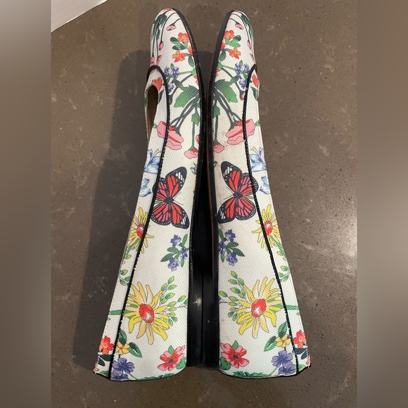 Talbots Women's Floral Flats - White and Multicolor - Picture 4 of 5